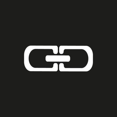 zincir baklalarinin vektör çizim minimalist simgesi