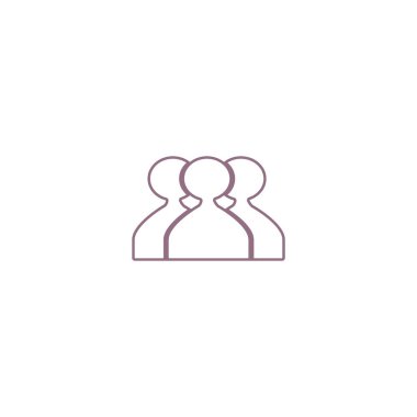 ekip çalışması düz simgesi, vektör çizim  