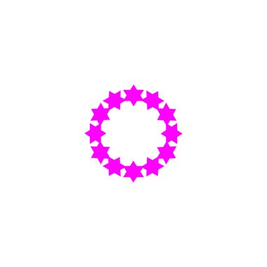 Noel çelenk düz stil ikonu, vektör çizim  