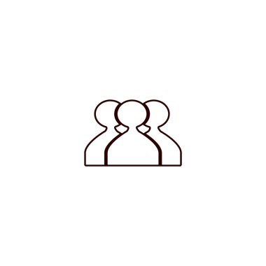 ekip çalışması düz simgesi, vektör çizim  