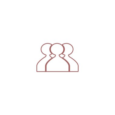 ekip çalışması düz simgesi, vektör çizim  