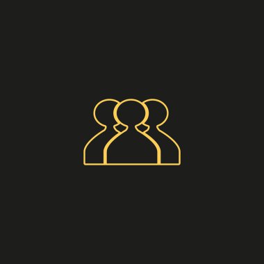 ekip çalışması düz simgesi, vektör çizim  