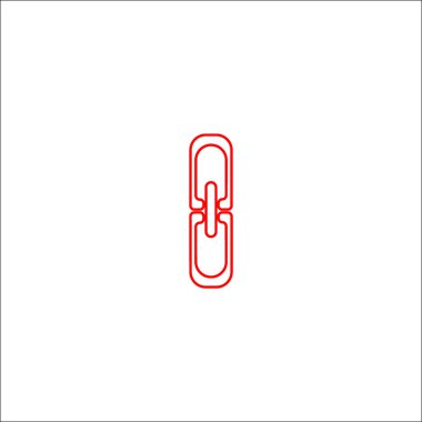 zincir baklalarinin vektör çizim minimalist simgesi