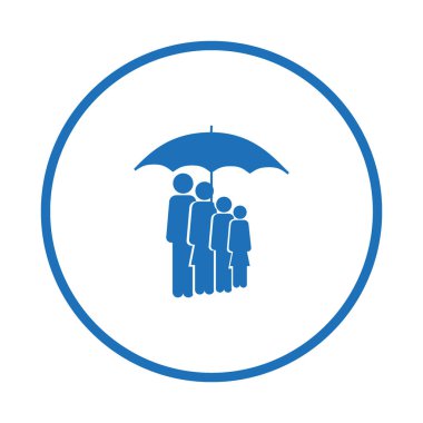 Grup insanlar ayakta birlikte vektör simgesi