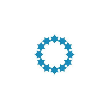 Noel çelenk düz stil ikonu, vektör çizim  