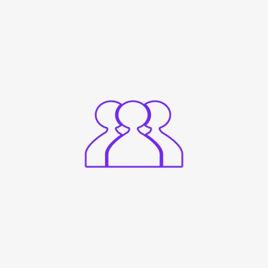 ekip çalışması düz simgesi, vektör çizim  