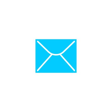 mektup zarfının minimalist vektör simgesi