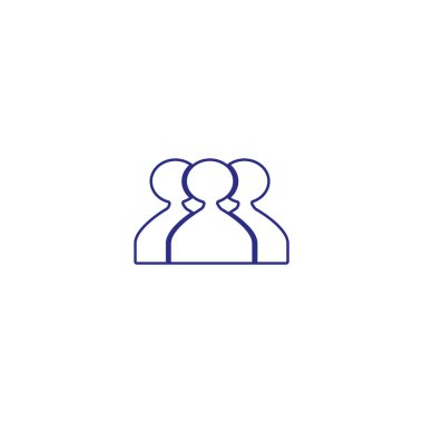 ekip çalışması düz simgesi, vektör çizim  