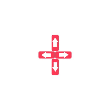 işaretçiler düz stil ikonu, vektör çizim 