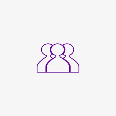 ekip çalışması düz simgesi, vektör çizim  