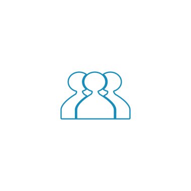 ekip çalışması düz simgesi, vektör çizim  