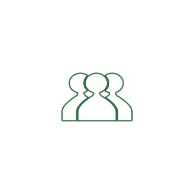 ekip çalışması düz simgesi, vektör çizim  