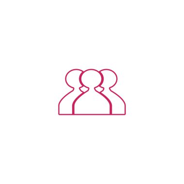 ekip çalışması düz simgesi, vektör çizim  