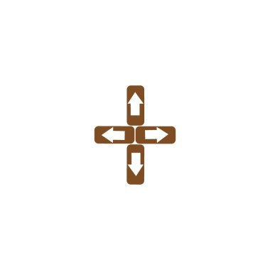 işaretçiler düz stil ikonu, vektör çizim 