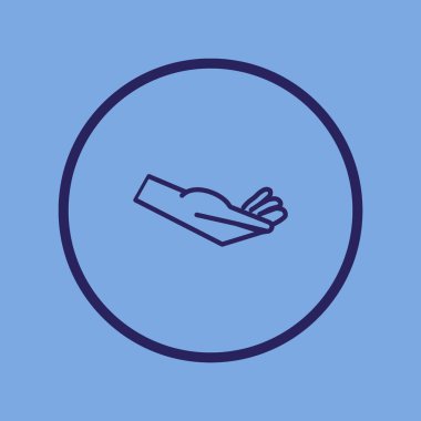 el düz simgesi, vektör illüstrasyonu  