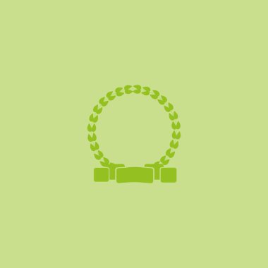 kupa düz simgesi, vektör illüstrasyonu  