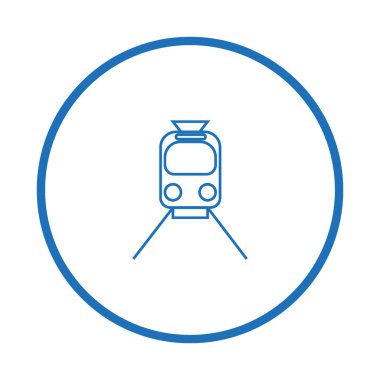 Basit tren simge vektör çizim