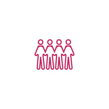 İşadamları düz simgesi, vektör çizim