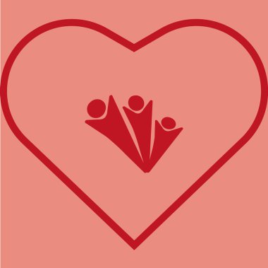 İşadamları düz simgesi, vektör çizim