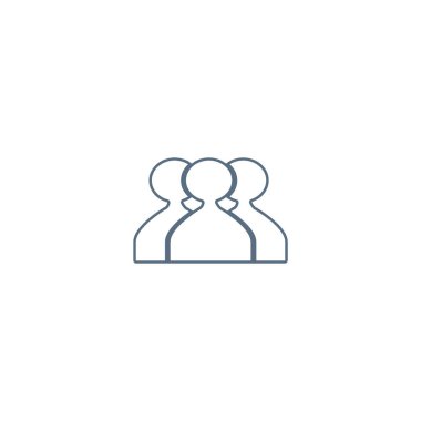 ekip çalışması düz simgesi, vektör çizim  