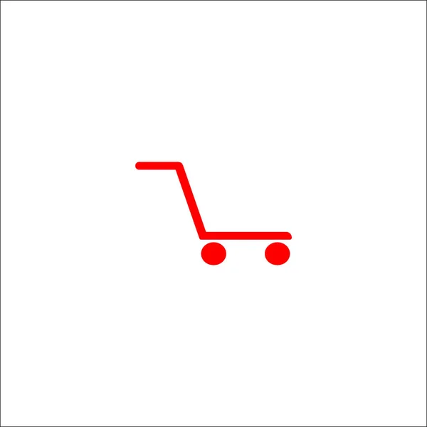 Icono Minimalista Cesta Compra Ilustración Del Vector — Archivo Imágenes Vectoriales