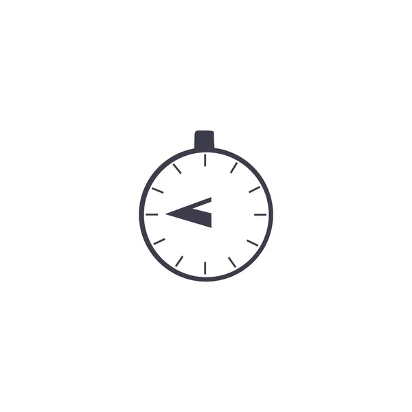 Het Pictogram Van Het Web Van Stopwatch Minimalistische Vectorillustratie — Stockvector