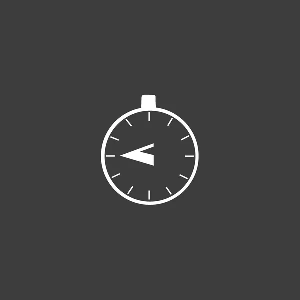 Het Pictogram Van Het Web Van Stopwatch Minimalistische Vectorillustratie — Stockvector