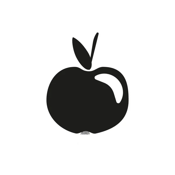 Illustration Vectorielle Pomme Savoureuse Colorée — Image vectorielle