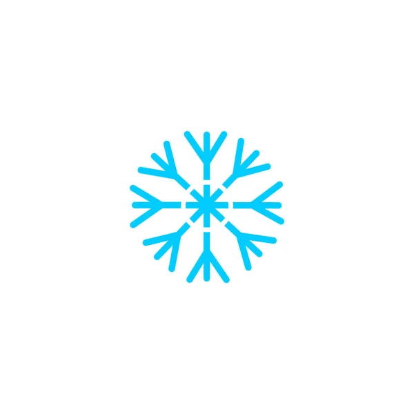 Ilustración Minimalista Copo Nieve Icono Vector — Vector de stock