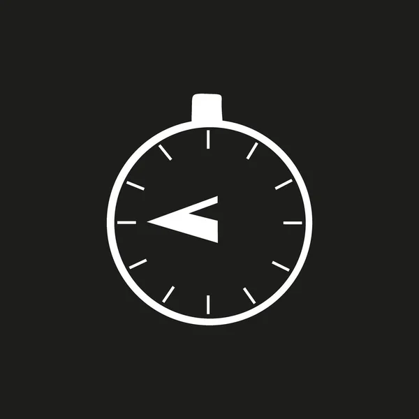 Stopwatch Icono Web Ilustración Vectorial Minimalista — Vector de stock