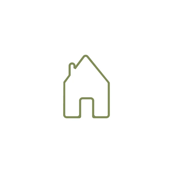 House Flat Icon Vector Illustration — Stock Vector