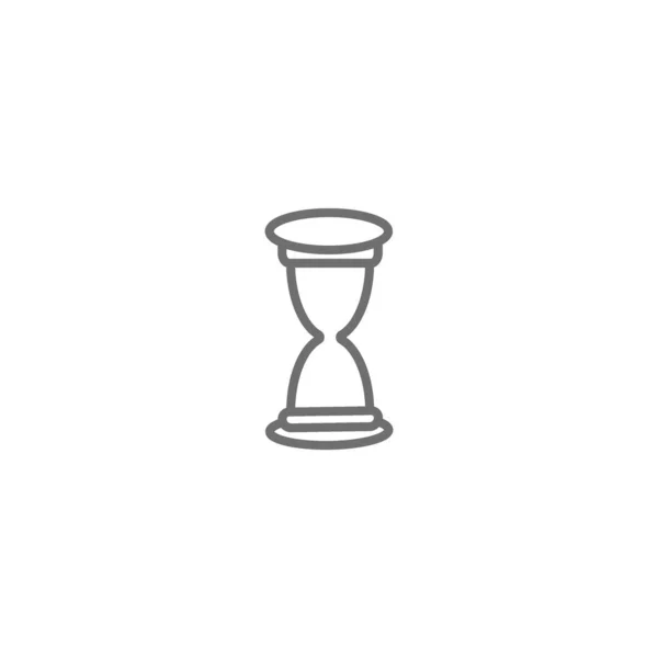 Веб Іконка Пісочного Скла Мінімалістична Векторна Ілюстрація — стоковий вектор