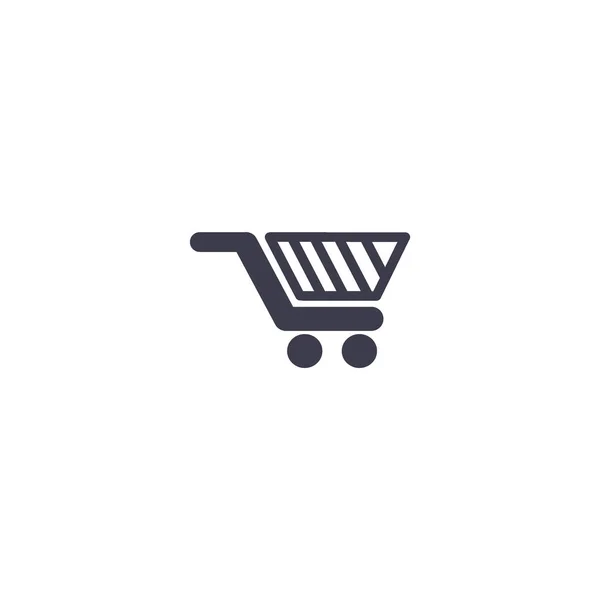 Minimalistic Icon Shopping Cart Vector Illustration — Stock Vector