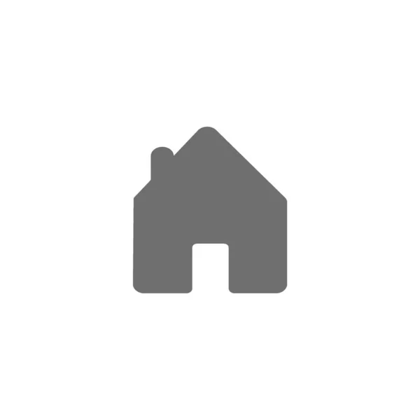 Huis Plat Pictogram Vector Illustratie — Stockvector