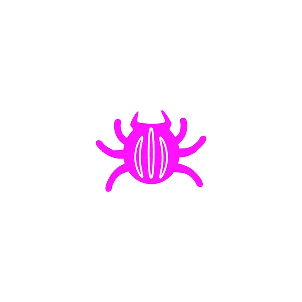 Bug Platte Pictogram Vector Illustratie — Stockvector