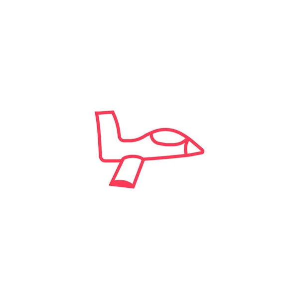 Vorlage Für Das Orientalische Flugzeug Logo — Stockvektor