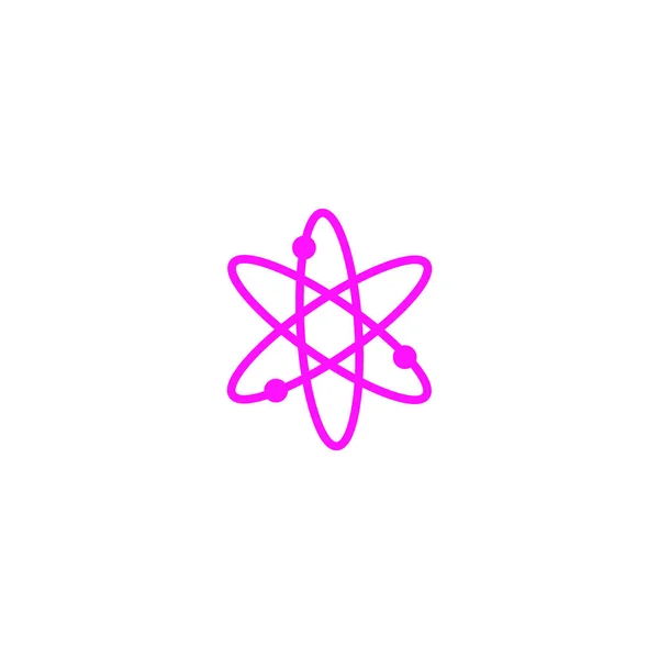 Atomok Lapos Ikon Vektoros Illusztráció — Stock Vector