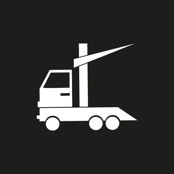 Enorme Levering Vrachtwagen Vectorillustratie — Stockvector