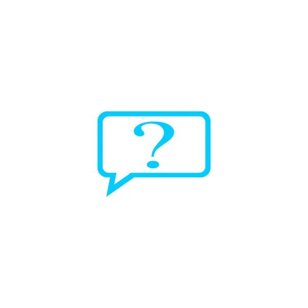 Vraagteken Kromme Pictogrammalplaatje Logo — Stockvector