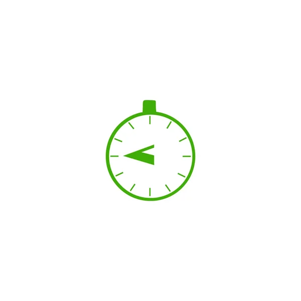 Het Pictogram Van Het Web Van Stopwatch Minimalistische Vectorillustratie — Stockvector