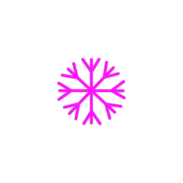 Νιφάδα Χιονιού Επίπεδη Εικόνα Διανυσματική Απεικόνιση — Διανυσματικό Αρχείο