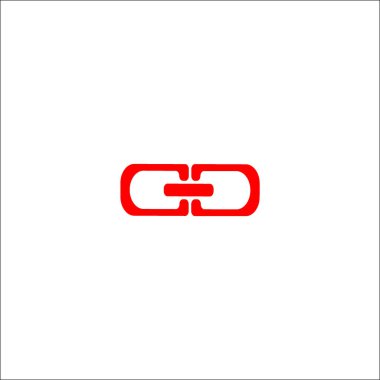 zincir baklalarinin vektör çizim minimalist simgesi