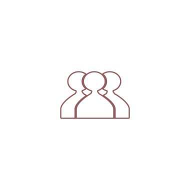 ekip çalışması düz simgesi, vektör çizim  