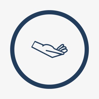 el düz simgesi, vektör illüstrasyonu  