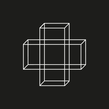 tıbbi çapraz düz simge, vektör illüstrasyonu 