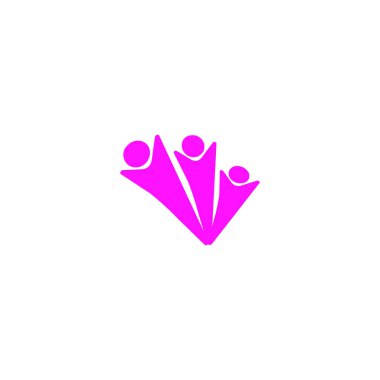 İşadamları düz simgesi, vektör çizim