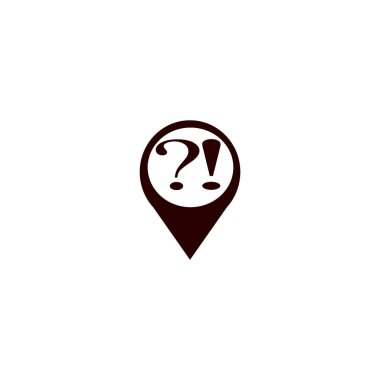 Soru ve ünlem işareti vektör çizim