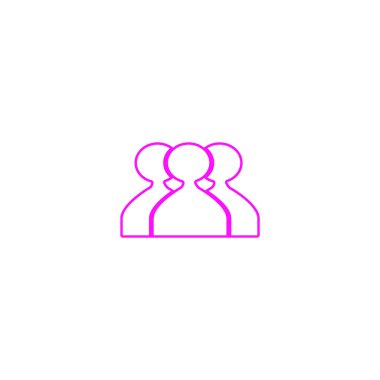 ekip çalışması düz simgesi, vektör çizim  