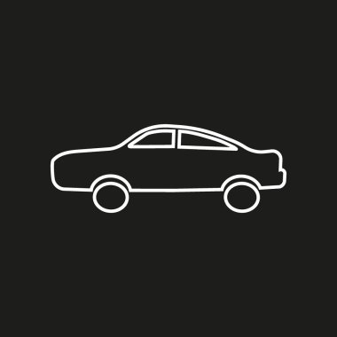 Renkli modern araba, vektör çizim