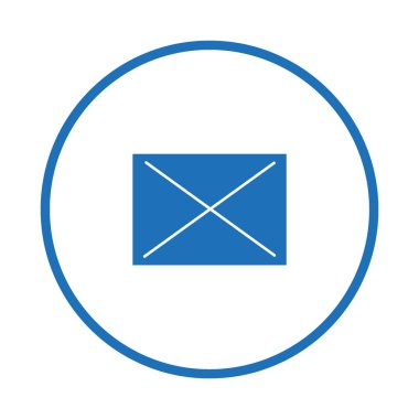 mektup zarfının minimalist vektör simgesi
